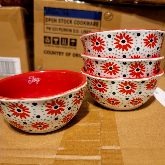 Pioneer Woman Holiday Daisy Fruit Bowls